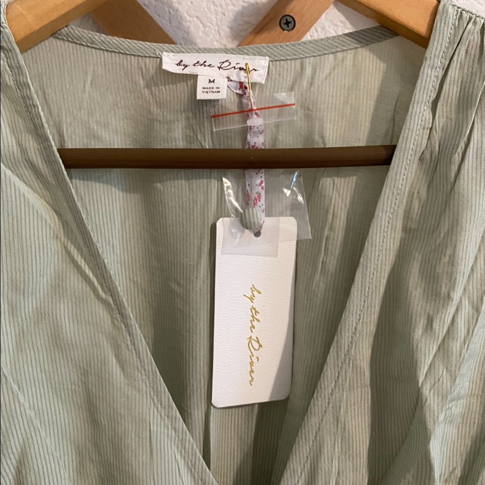 New Gabriella Button Midi Dress in Mint - Picture 8 of 10
